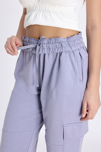 Zivame Knit Cotton Loungewear Bottom - Silver Bullet — thumbnail 7